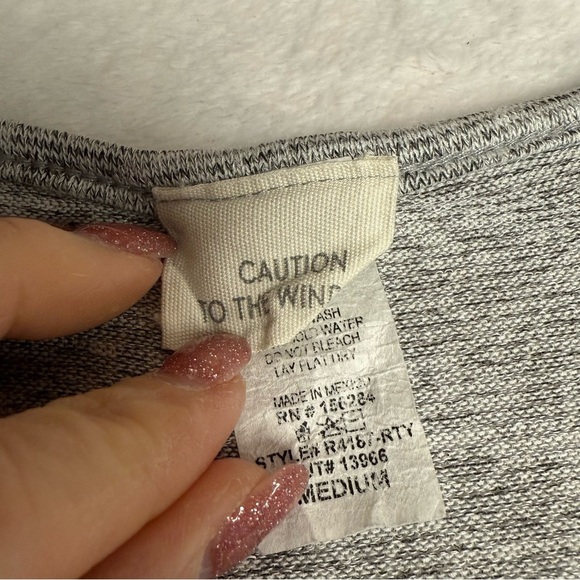 Caution To The Wind size medium Gray Wrap Dress - Picture 5 of 9